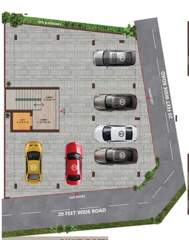  ayana aarna aahana Aahana Cluster Plan For Ground Floor