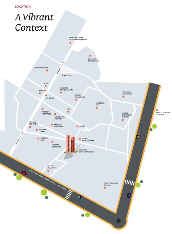  songs of the sun Location Plan