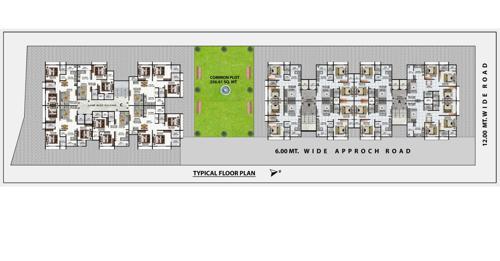  jhalak-skyview Block A, B And C Cluster Plan from 1st to 7th Floor