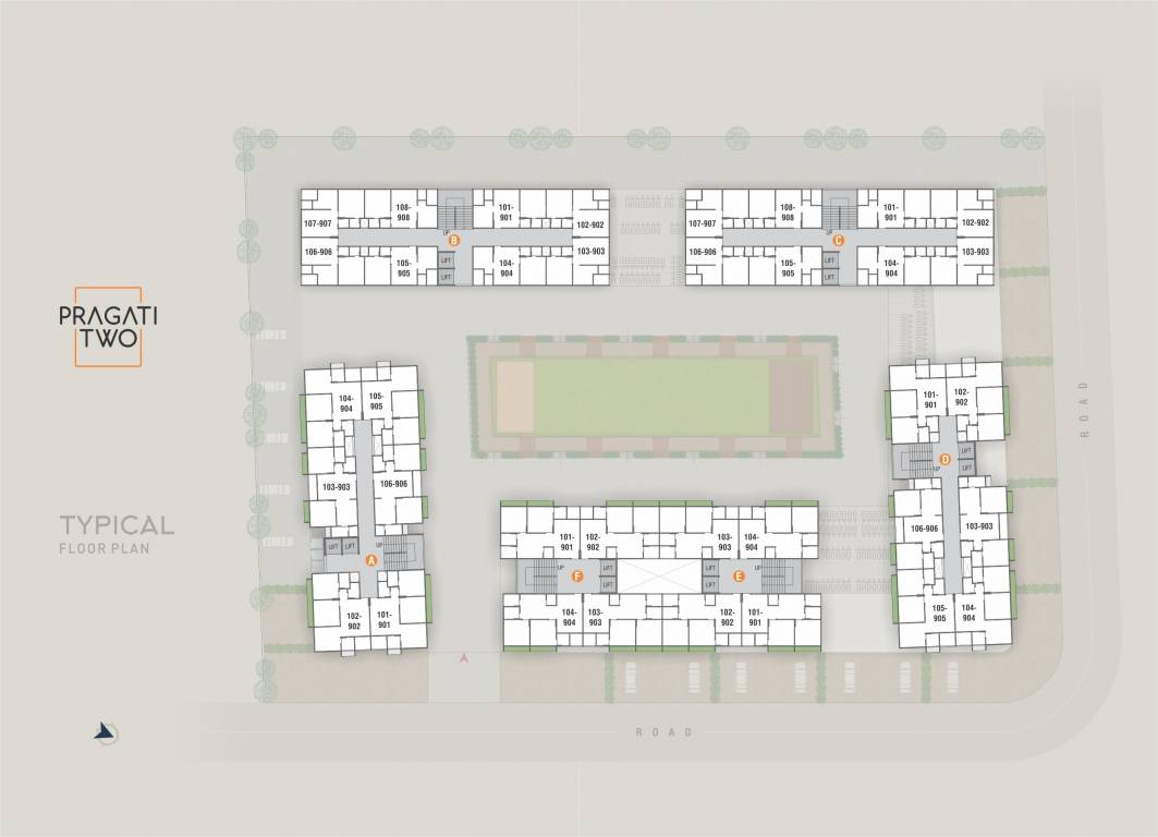  pragati two Block  A Cluster Plan