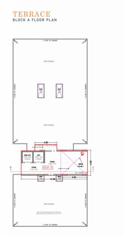  pragati two Block  A Terrace Cluster Plan