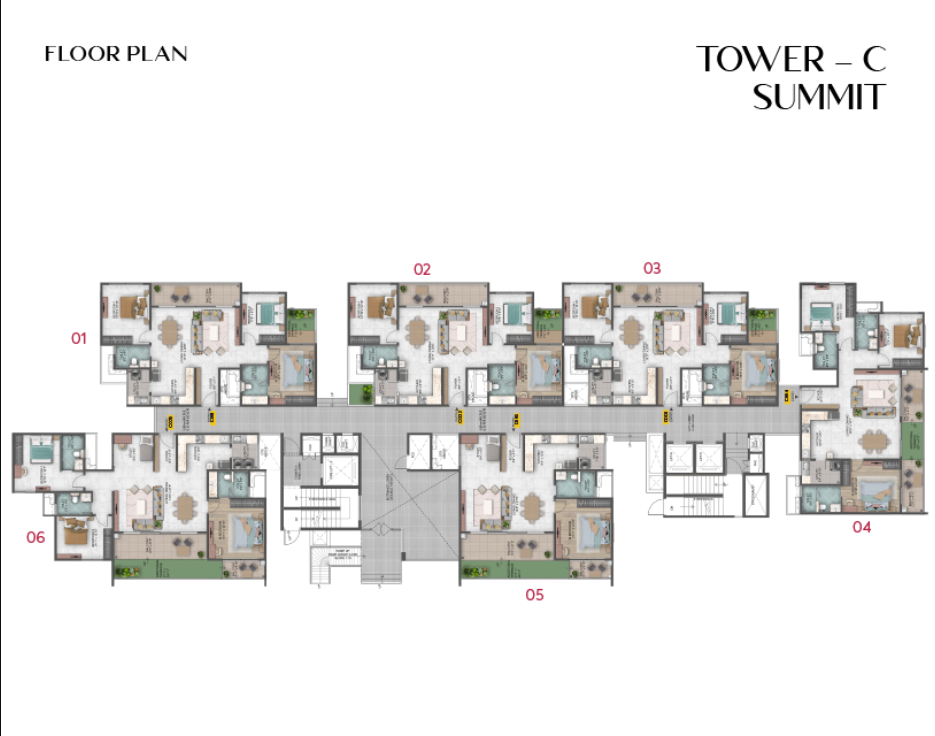capitol residences Pinnacle Cluster Plan