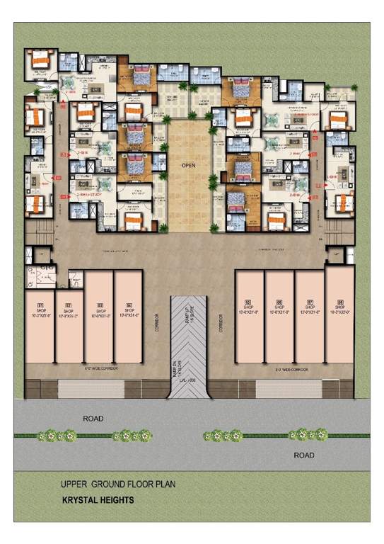  krystal heights Krystal Heights Cluster Plan for Upper Ground Floor