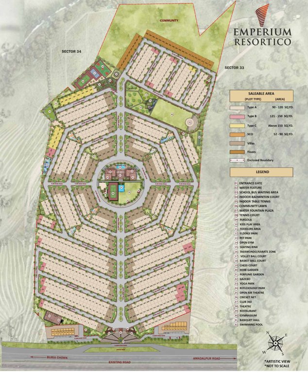  resortico Layout Plan