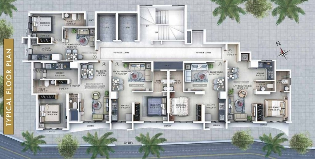  prime vista phase 2 Composite Building NoÂ­ 5 Wing A Cluster Plan