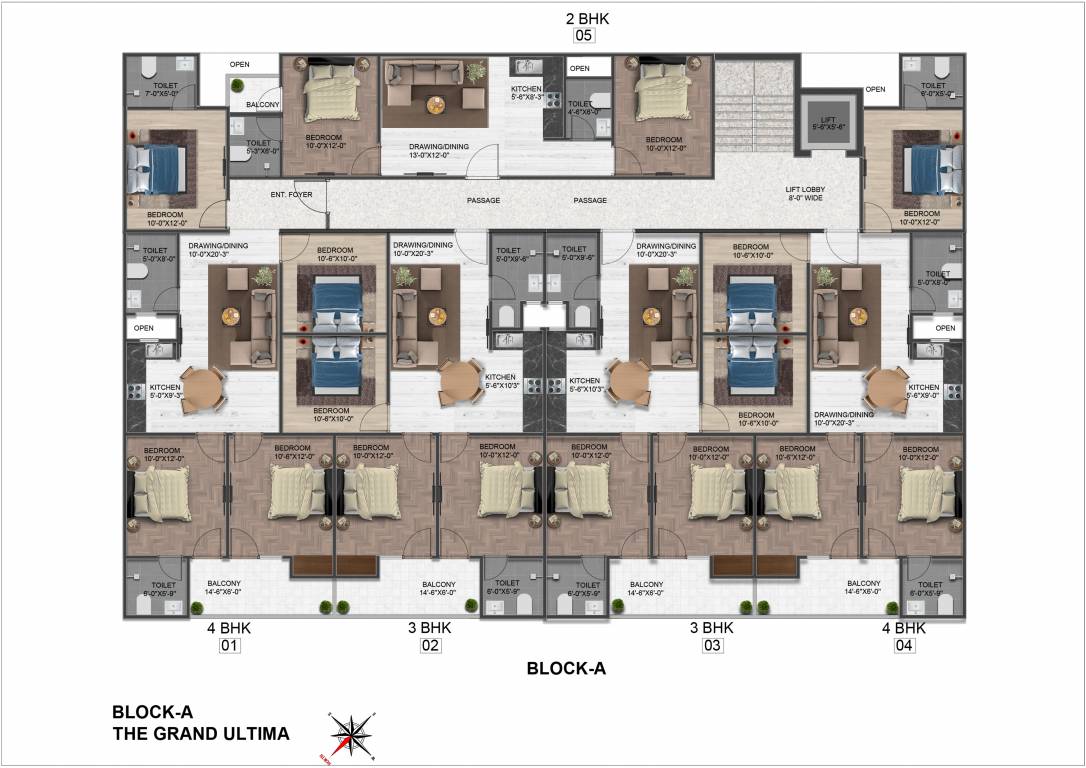  the grand ultima Block A Cluster Plan