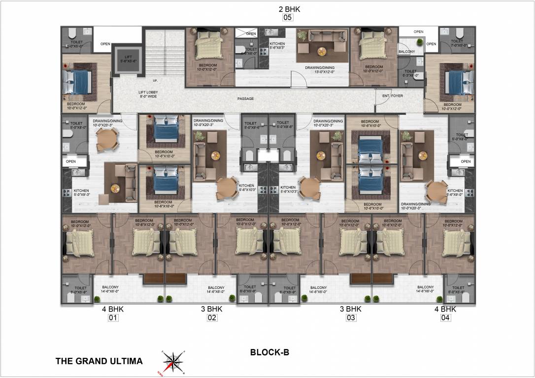  the grand ultima Block B Cluster Plan