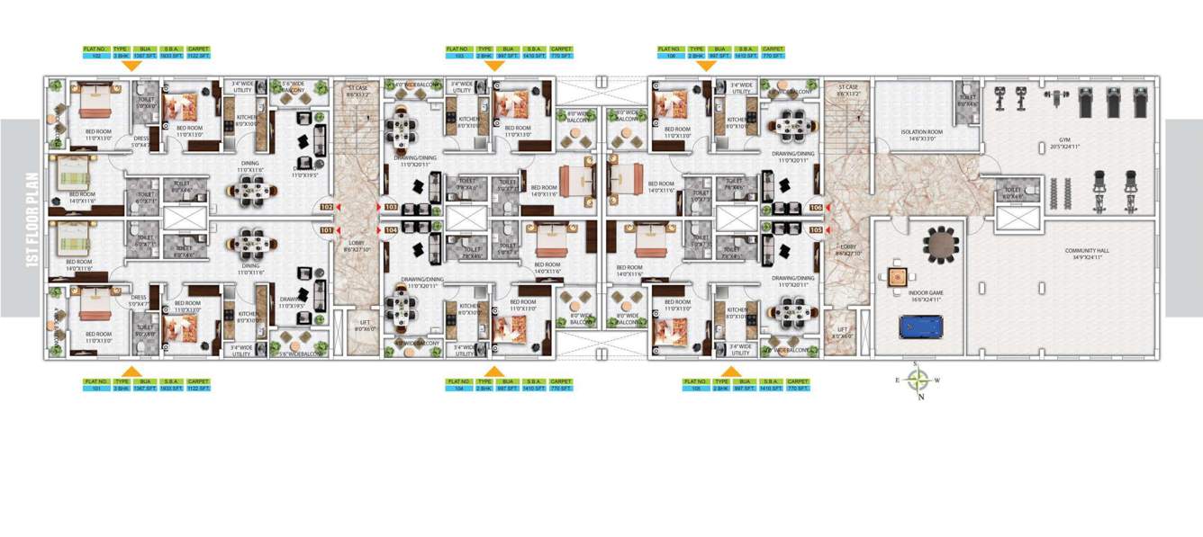  kokila garden annex Kokila Garden Annex Cluster Plan for ground Floor