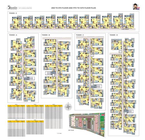  sky-sanman Sky Sanman Cluster Plan from 2nd to 5th Floor And 11th To 14th 