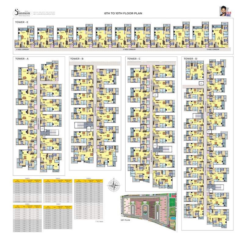  sky sanman Sky Sanman Cluster Plan from 6th to 10th Floor