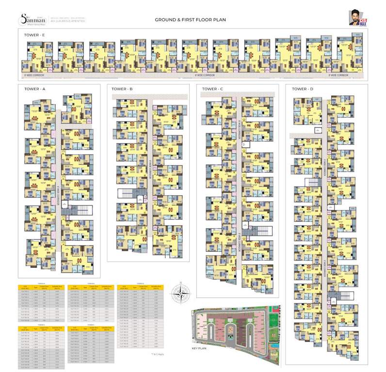  sky sanman Sky Sanman Cluster Plan from ground to 1st Floor