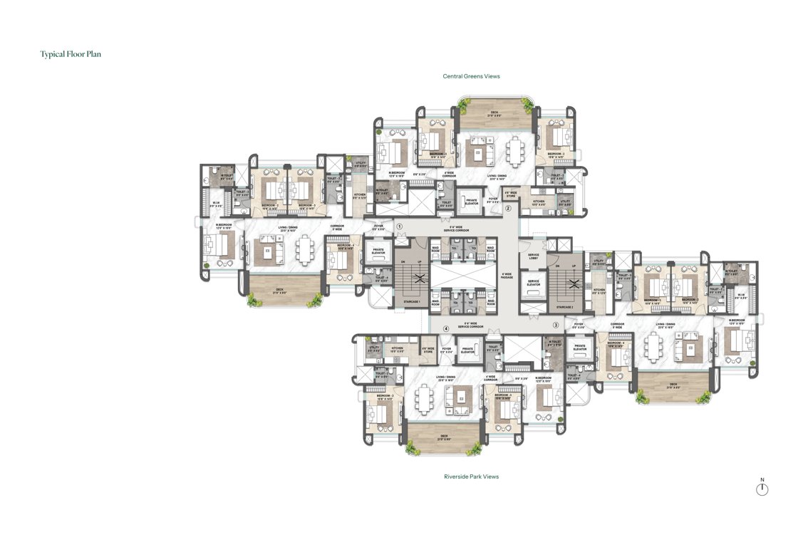  palava waterfront wing d and e Wing D Sector F Cluster 6 Point 03 Cluster Plan