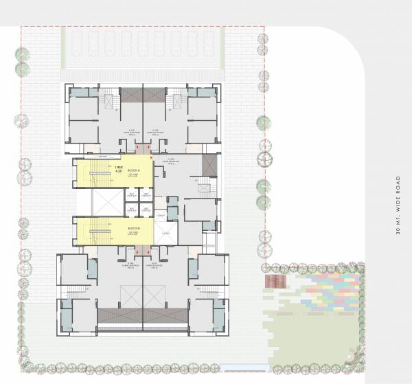  e-iii Block A And B Cluster Plan For 13th Pent House Floor
