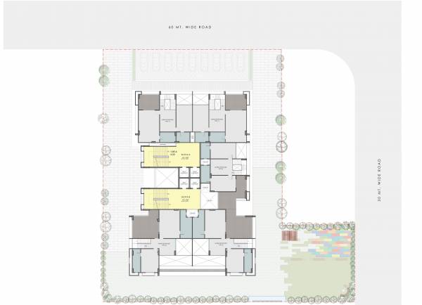  e-iii Block A And B Cluster Plan For 14th Pent House Floor