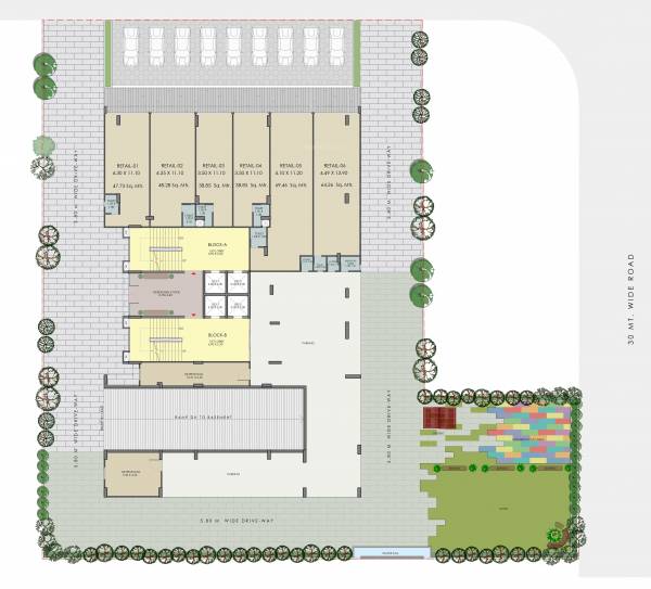  e-iii Block A And B Cluster Plan For Ground Floor