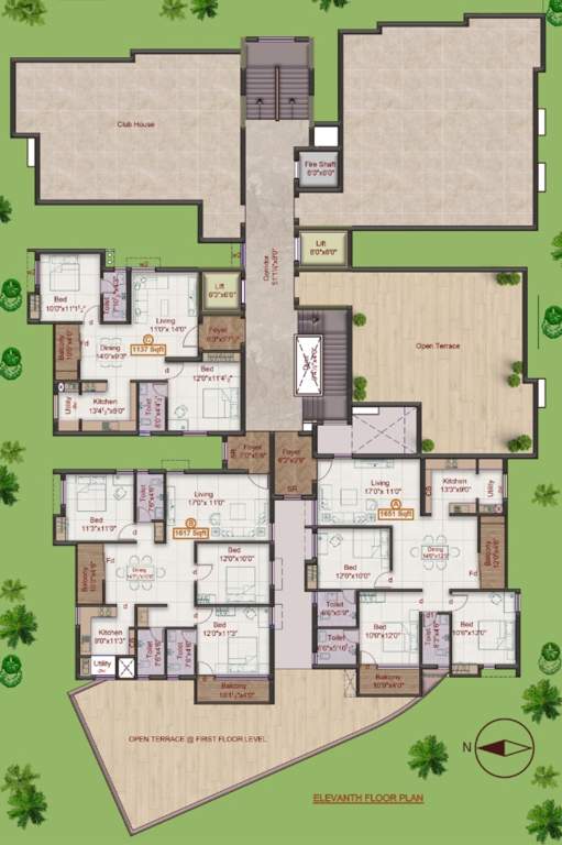  chandana towers Chandana Towers Cluster Plan