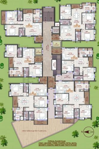  chandana-towers Chandana Towers Cluster Plan