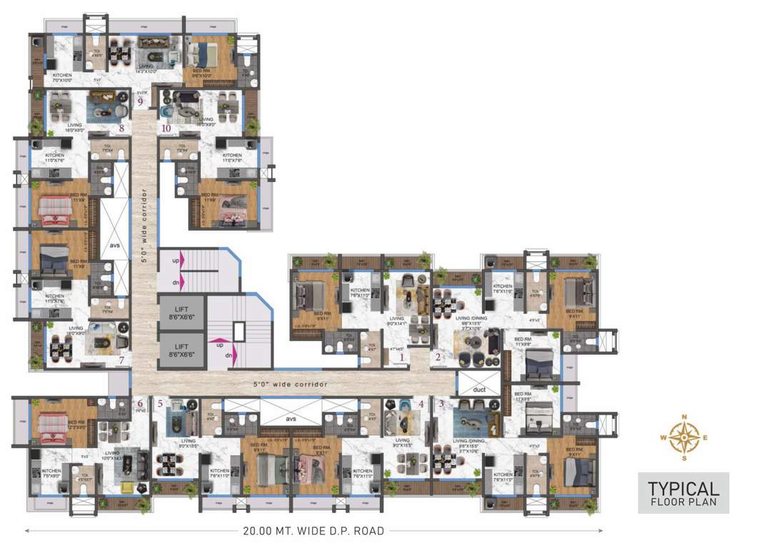  shanti niketan Shanti Niketan Building No 4 Cluster Plan