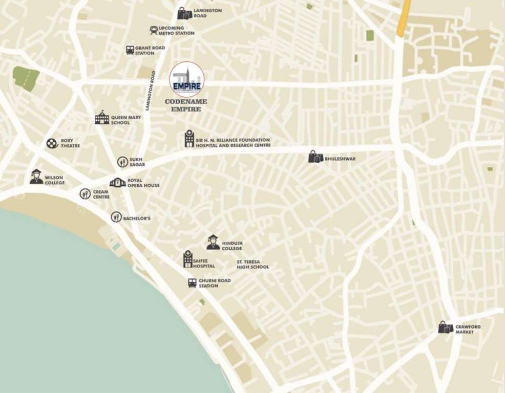  the empire tower Location Plan