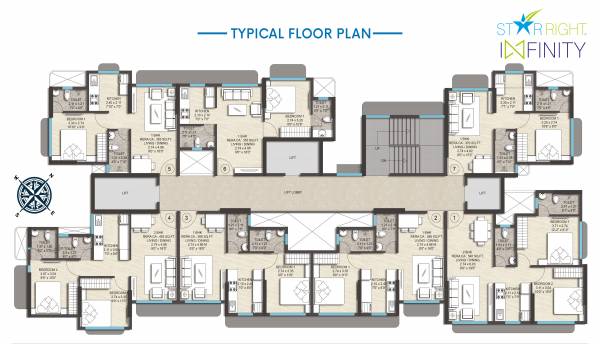  star-right-infinity Star Right Infinity Cluster Plan for Typical Floor