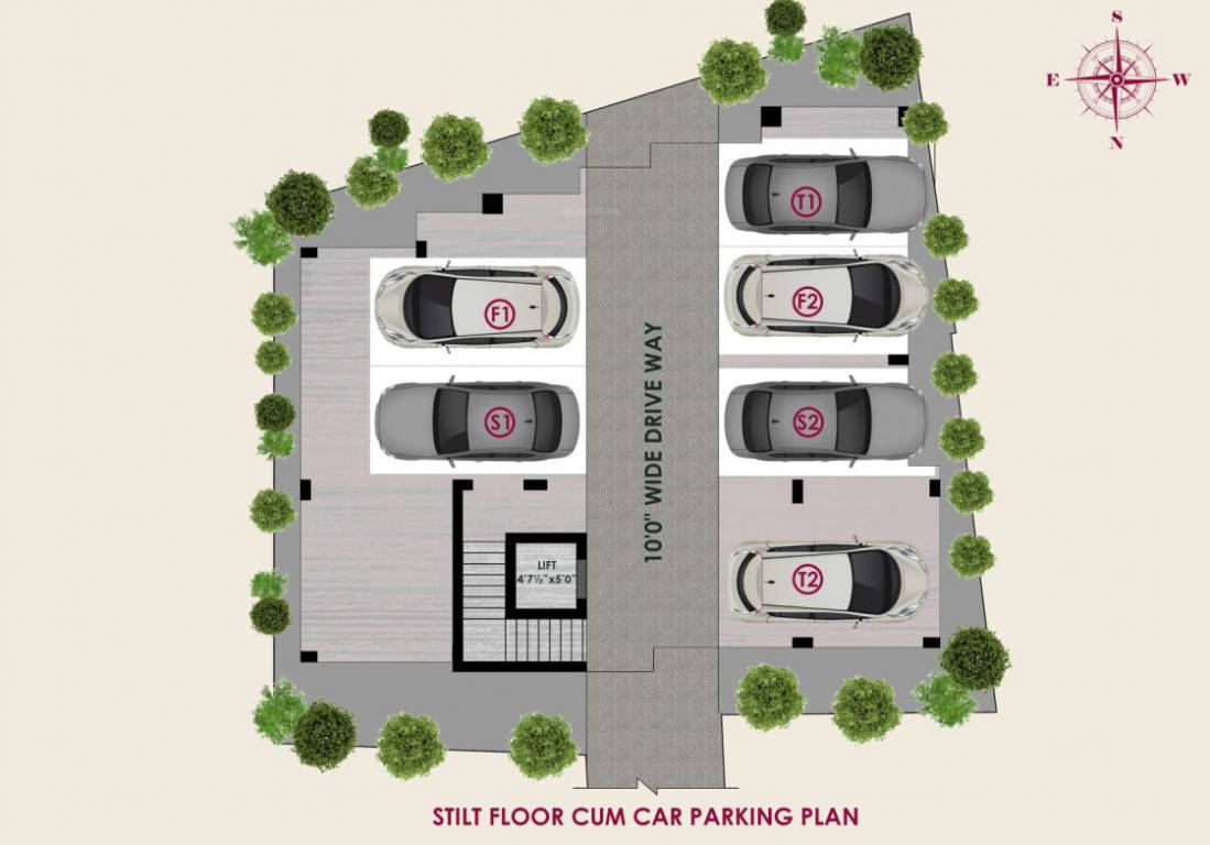  homes Homes Cluster Plan for ground Floor