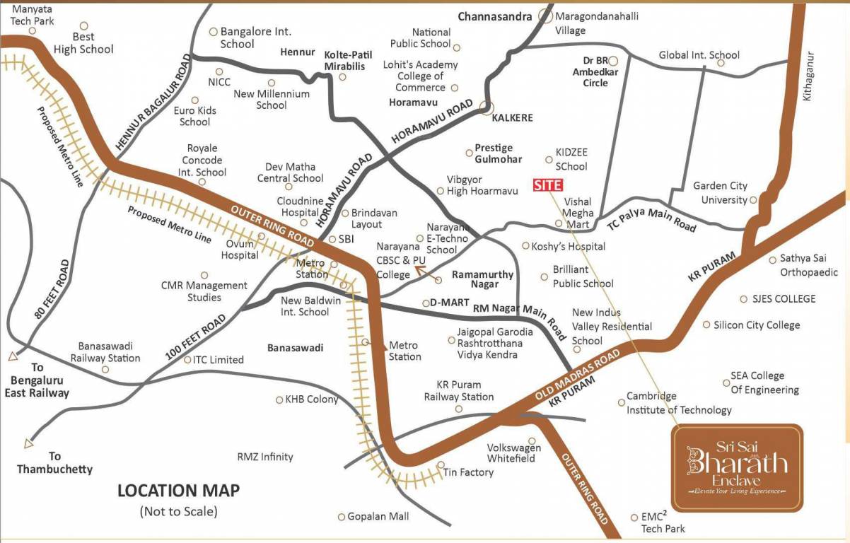  sri sai bharath enclave Location Plan