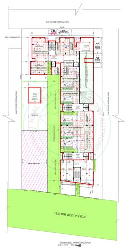  greens Block A To C Cluster Plan For Ground Floor Parking