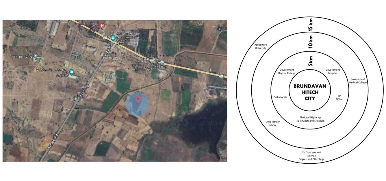  brundavan hitech city Location Plan