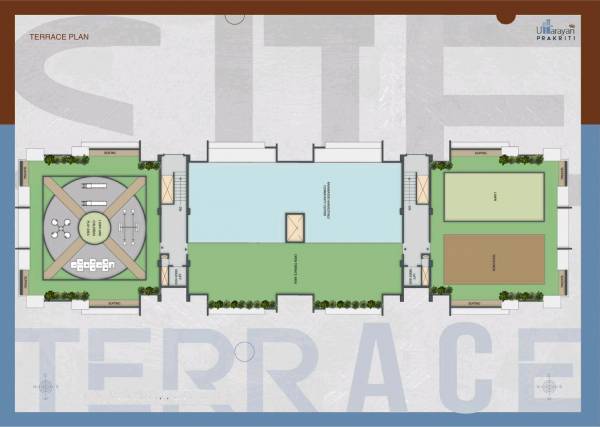  prakriti Block A & B Cluster Plan for Terrace Floor