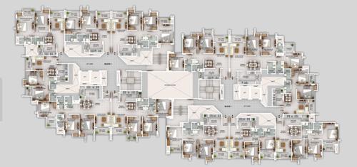  paradise Block 1 And 2 Cluster Plan From 2nd, 4th, 6th To 8th Floor