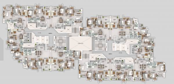  paradise Block 1 And 2 Cluster Plan From 3rd, 5th, 7th To 9th Floor