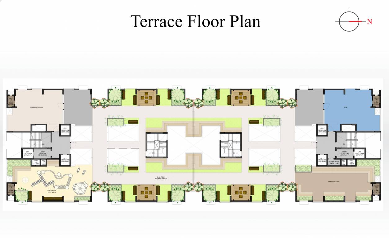  estate Cluster Plan for Terrace Floor