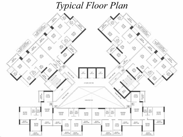  estate Cluster Plan for Typical Floor