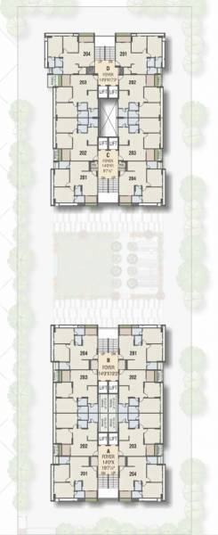  texas-repose Block A,B,C,D Cluster Plan From 2nd To 13th Floor