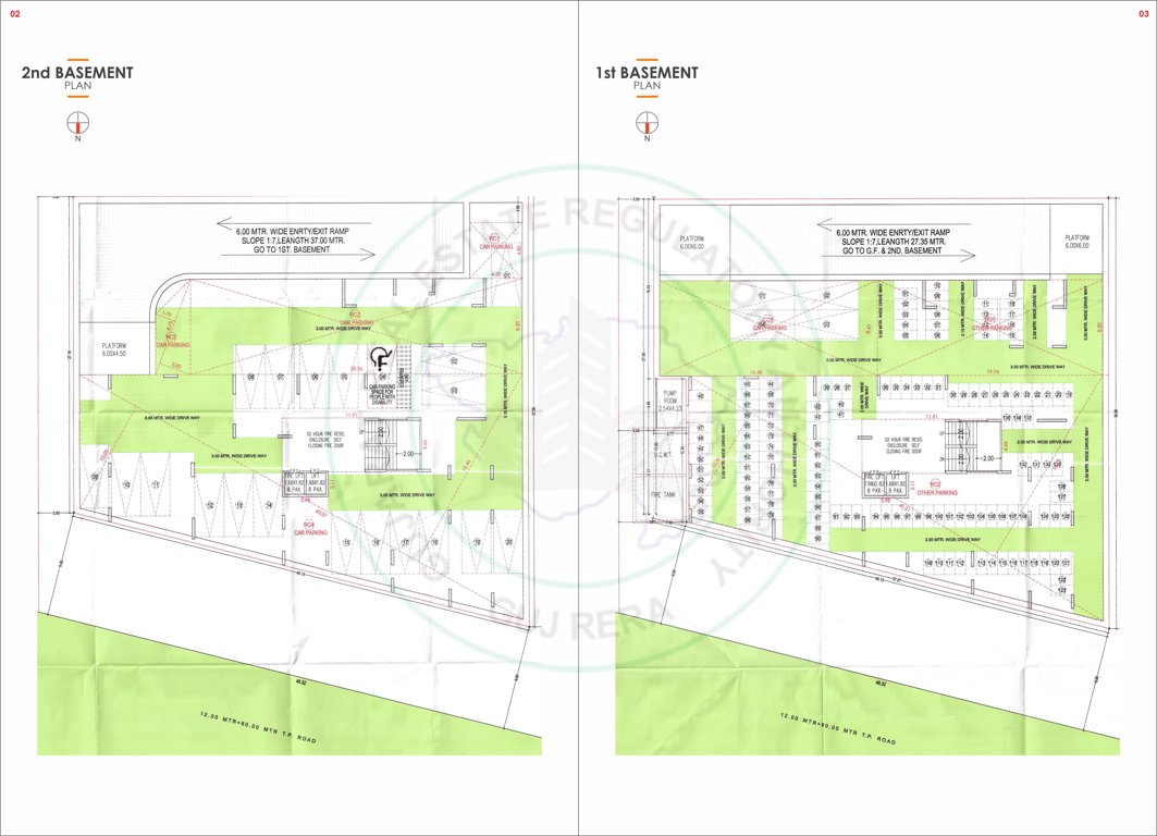  riverside 38 Block A Cluster Plan from 1st to 2nd Basement  Floor