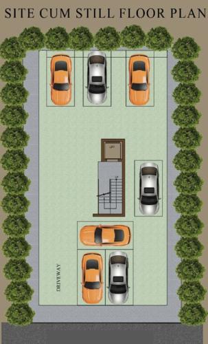  mangal-apartment Mangal Apartment Ground Cluster Plan