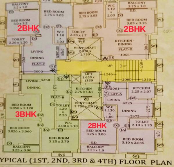 Sri Krishna Tower Cluster Plan from 1st to 4th Floor sri-krishna-tower Sri Krishna Tower Cluster Plan from 1st to 4th Floor