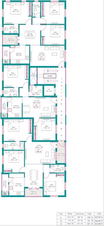  palmera garden Palmera Garden Cluster Plan For 2nd Floor