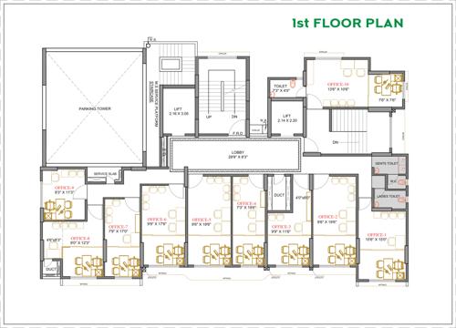  rajanigandha-chsl Rajanigandha CHSL Cluster Plan for 1st Floor