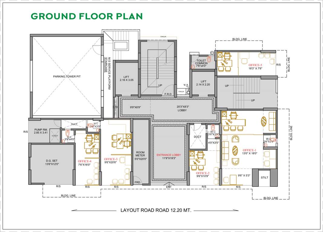  rajanigandha chsl Rajanigandha CHSL Cluster Plan for Ground Floor