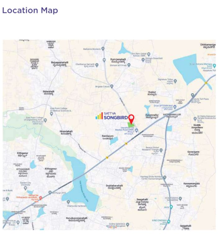  songbird villa Location Plan