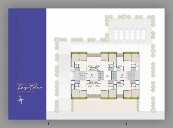  iris Block A And Block B  ClusteCluster Plan from 2nd to 13th Floor
