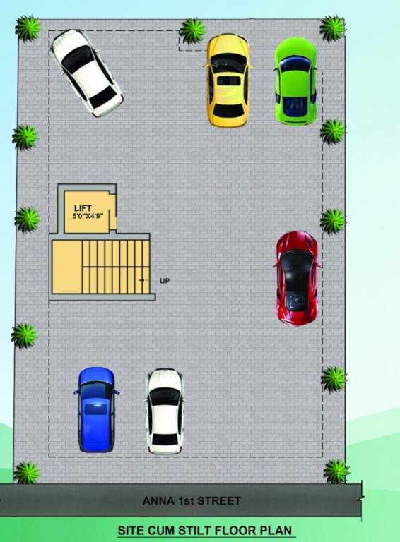  sri lakshmi Sri Lakshmi Cluster Plan for ground Floor