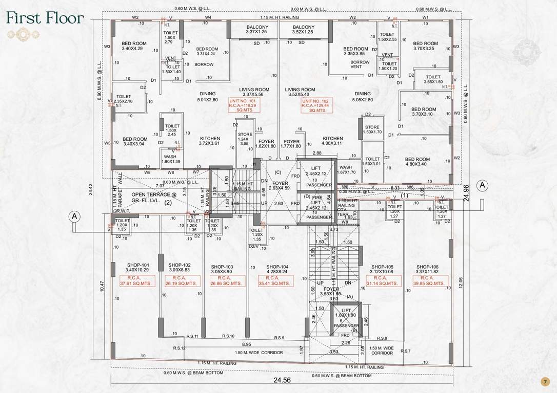  shivalaya 24 Shivalaya 24 Cluster Plan for 1st Floor