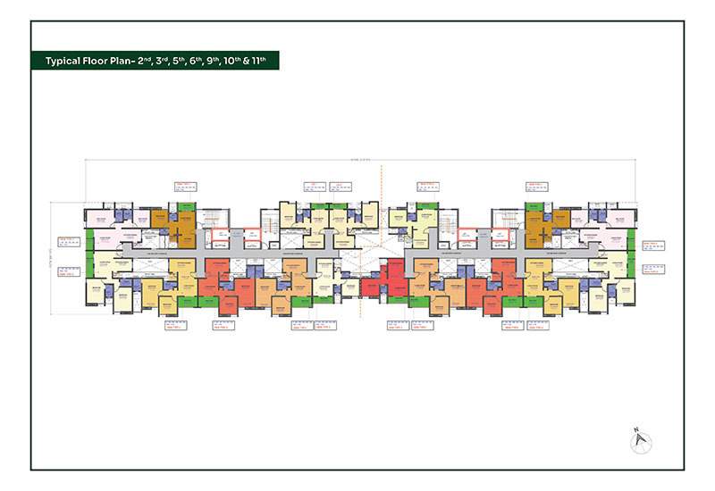  48 central park Wing A And Wing B Cluster Plan from 2nd, 3RD, 5TH, 6TH, 9TH, 10TH And 11th Floor