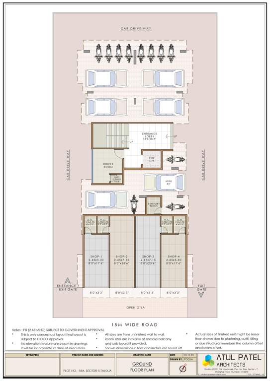  side paradise Lake Side Paradise Cluster Plan for ground Floor