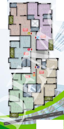 Ashiyana Garden Cluster Plan For Typical Floor Plan ashiyana-garden Ashiyana Garden Cluster Plan For Typical Floor Plan