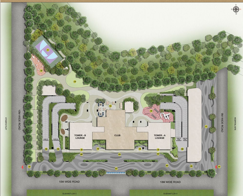 royal residences Layout Plan