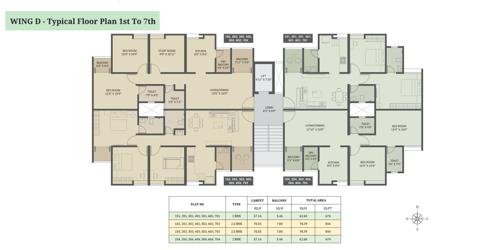  newton-homes-hadapsar-near-runwal-seagull-phase-ii Wing D Cluster Plan