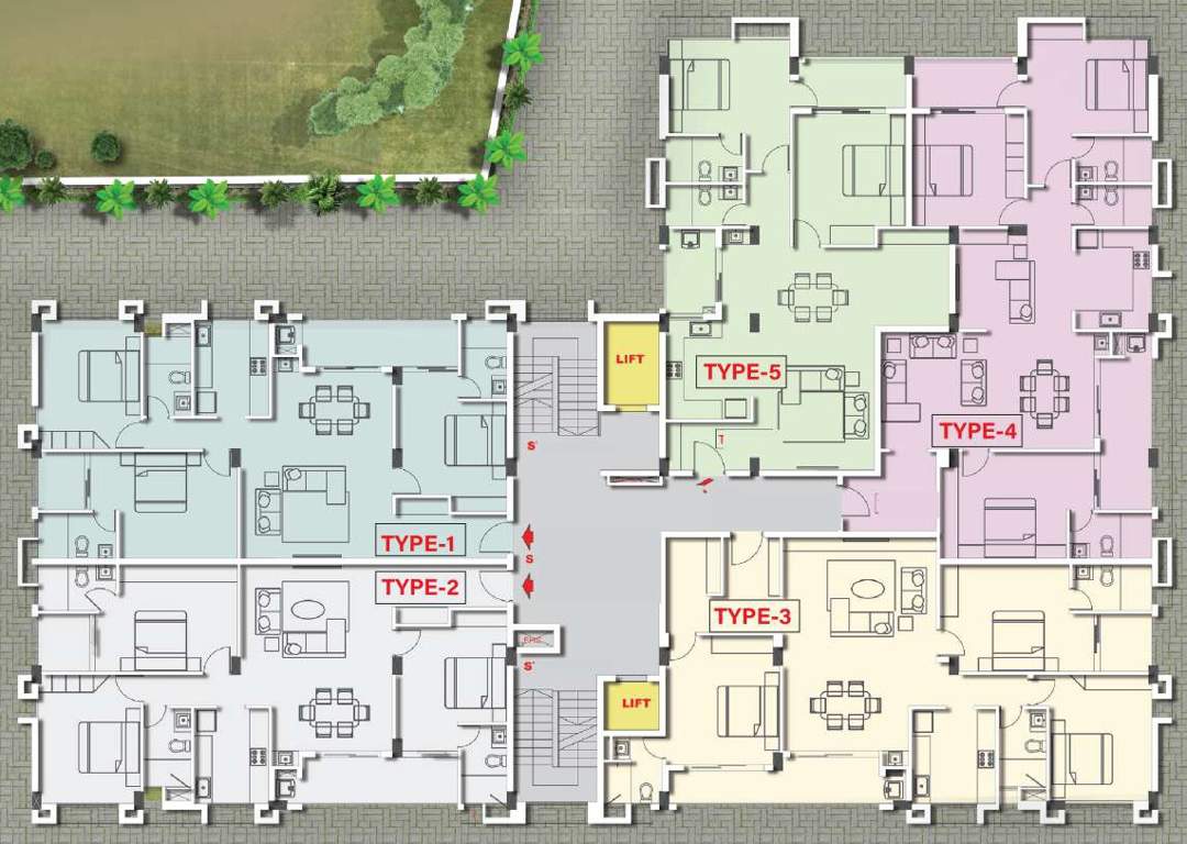  lotus crystal Lotus Crystal Cluster Plan from 1st to 6th Floor